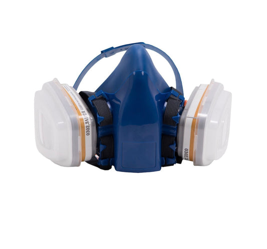 Masca de protectie respiratorie cu 2 filtre tip A1P2,