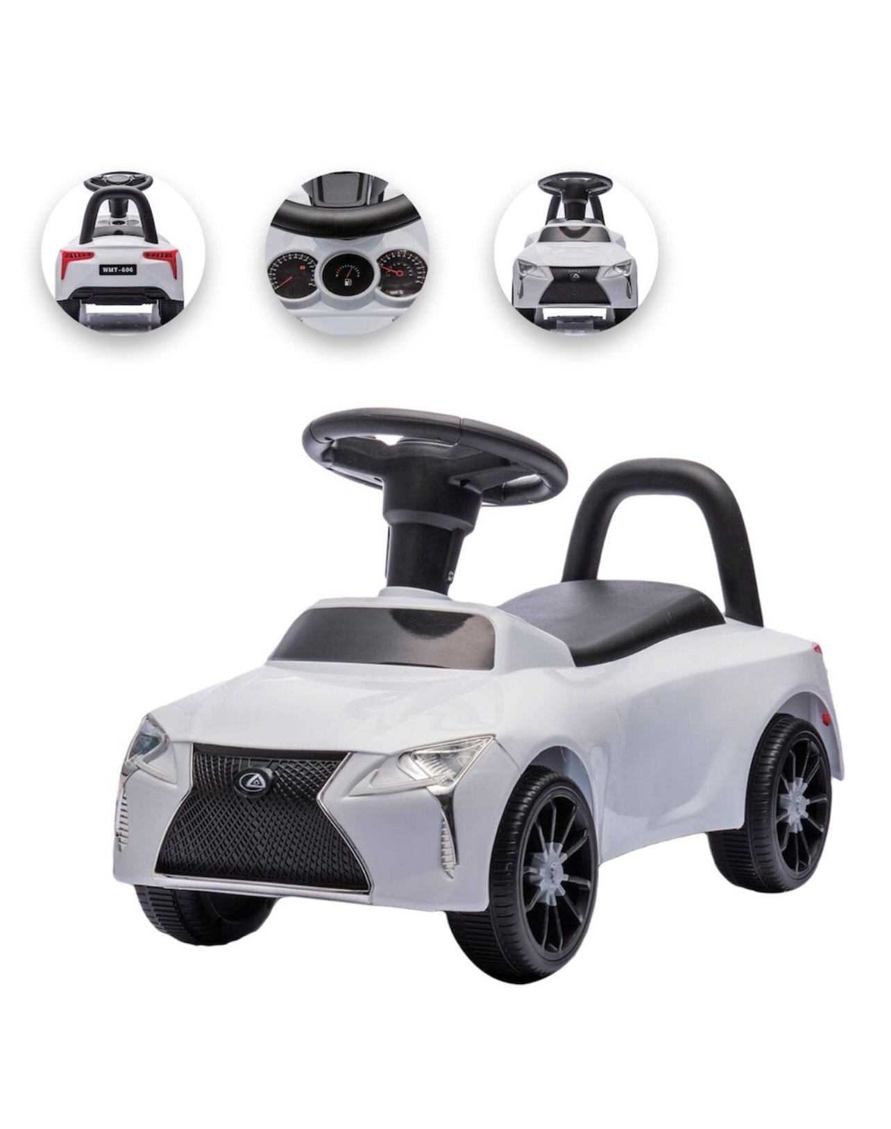 Premergator Masina Alba cu Sunet & Lumini